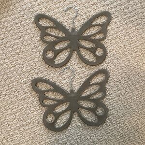 Set of two Butterfly scarf or other use hangers